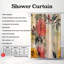 Rideau de douche Shabby Flowers - Premium-1642403524
