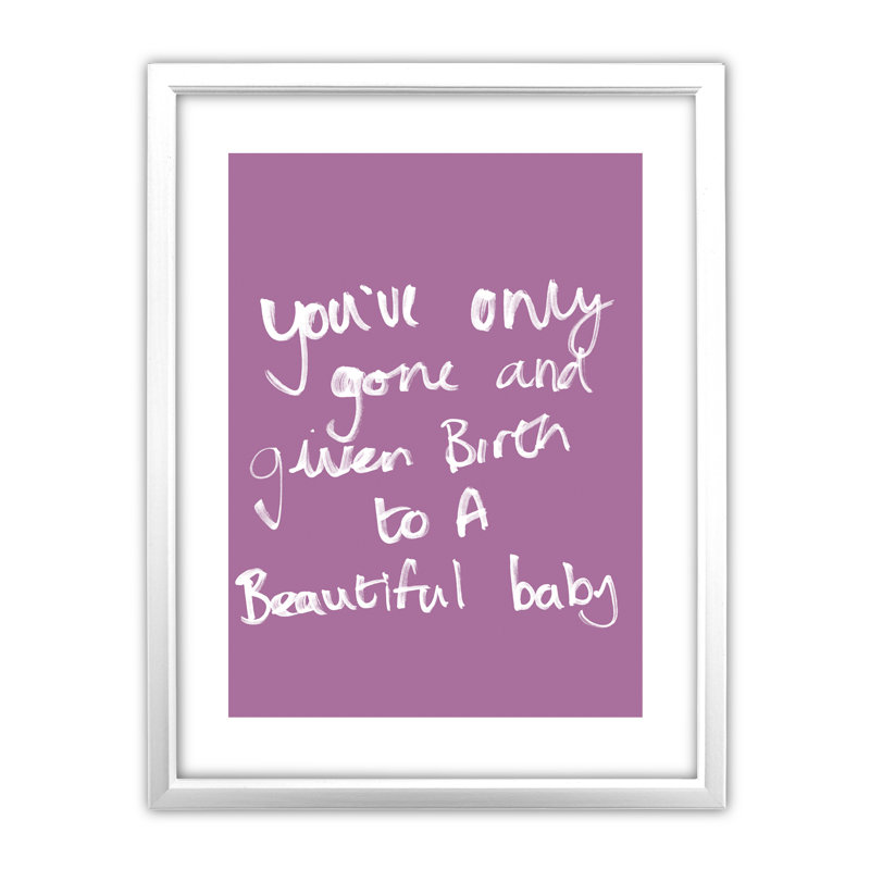 Single Picture Frame Print, White