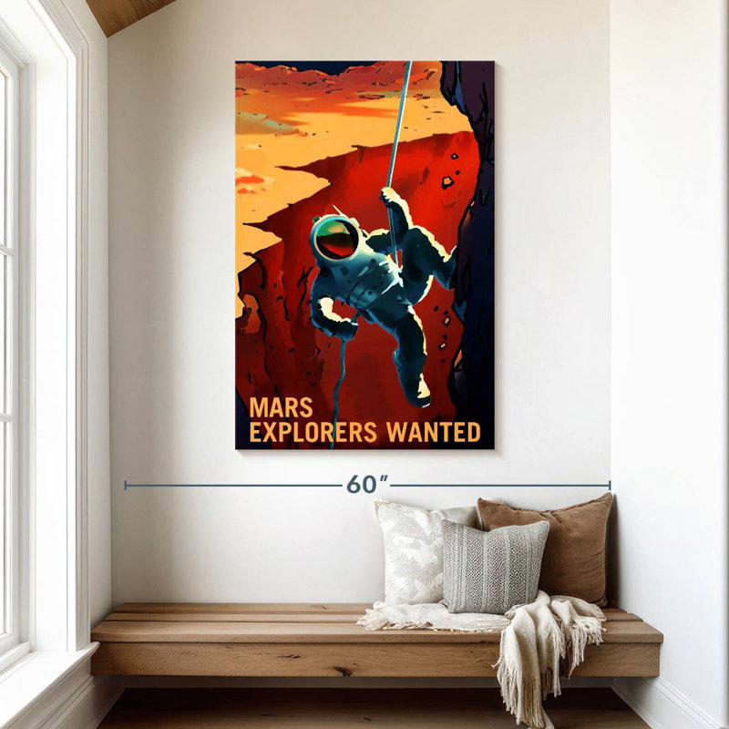 Oberle Mars Explorers Wanted Poster VII, 48" H x 32" W