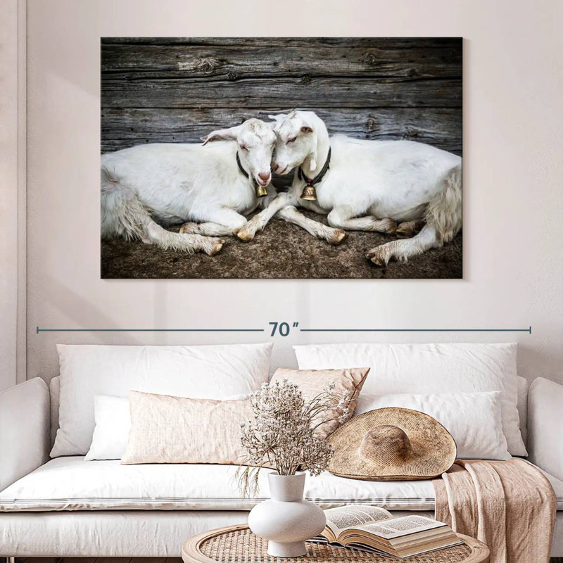 Brampt Goat Love, 34" H x 51" W