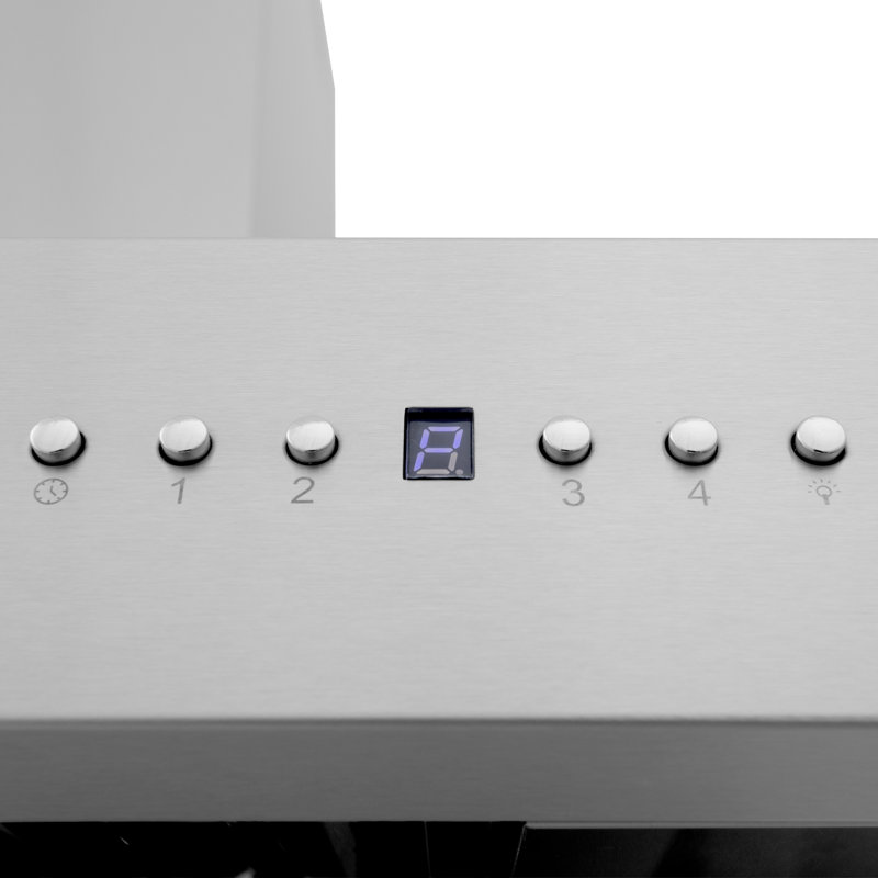 Hotte murale à conduit 48 pouces ZLINE CrownSound ™ en acier inoxydable avec haut-parleurs Bluetooth intégrés (667CRN-BT-48)