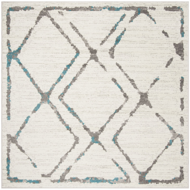 Cohrs Performance Geometric Rug, Square 6'7"