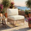 Chaises de patio sans accoudoirs 2 pièces en osier de qualité supérieure-592150650-592150648