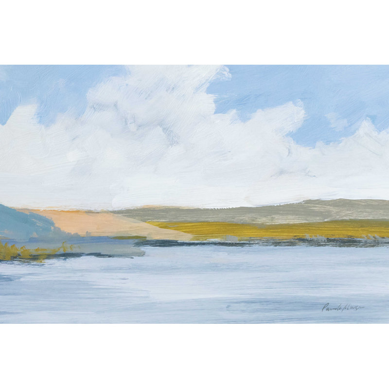 La rivière - peinture sur toile tendue, H 8 po x l 12 po
