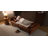 Latitude Run® Faux Leather Upholstered Futon Sofa Bed with Armrests and Backrest Adjustable-394392189