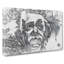 Albert Einstein Graffiti in Abstract - Wrapped Canvas-55305797