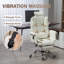 Fauteuil de bureau massant et inclinable à massage pour soulager les maux de dos à 155 ° - blanc-117530037