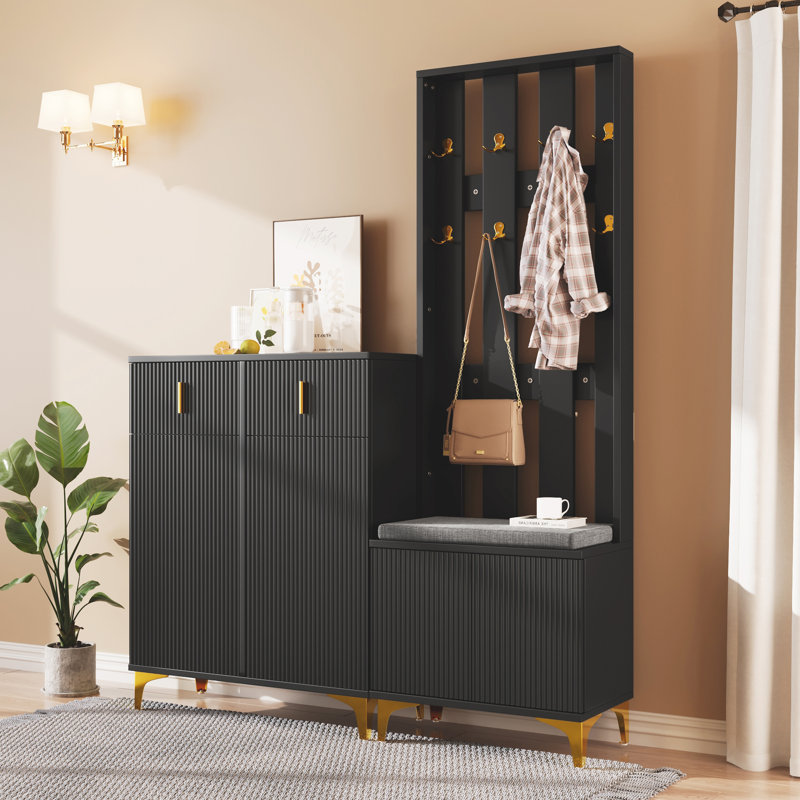 Hall Tree 60.5cm Wide, Black