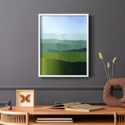 Blue Ridge Fade II Framed Print - Solid Wood