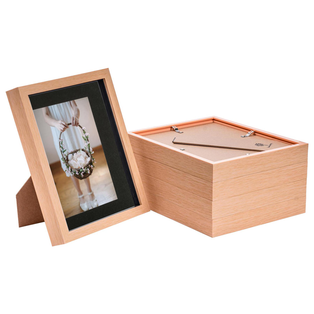 Nicola Spring - 3D Box Photo Frames - 8 x 10" with 5 x 7" Mount
