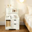 Akeilah 40cm W Manufactured Wood Bedside Table
