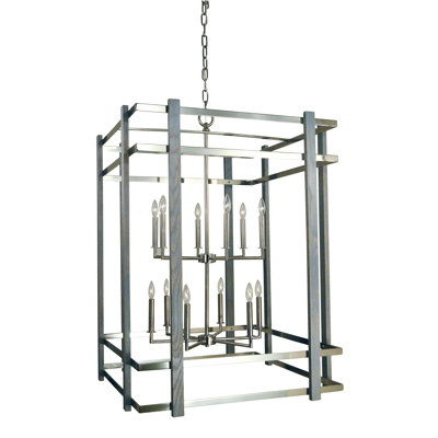 Markleeville 12 - Light Square / Rectangle Chandelier