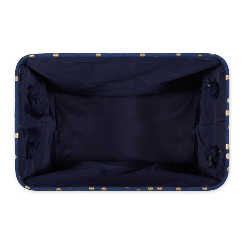 Longshore Tides Fabric Decorative Bin, Nautical Blue