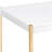 White and gold rectangular coffee table