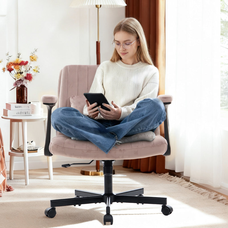 Fauteuil de bureau Criss, Rose