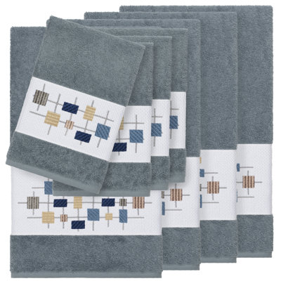 Khloe 100% Turkish Cotton Embellished Towel Set