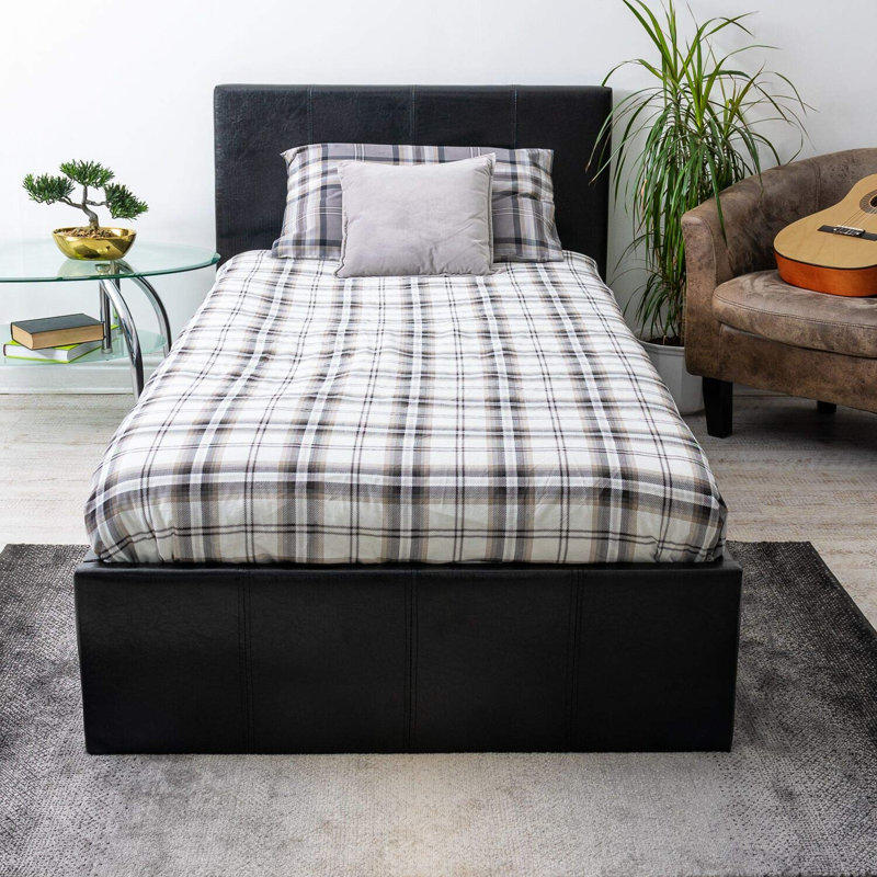 Wimbish Upholstered Ottoman Storage Bed, Single (3')