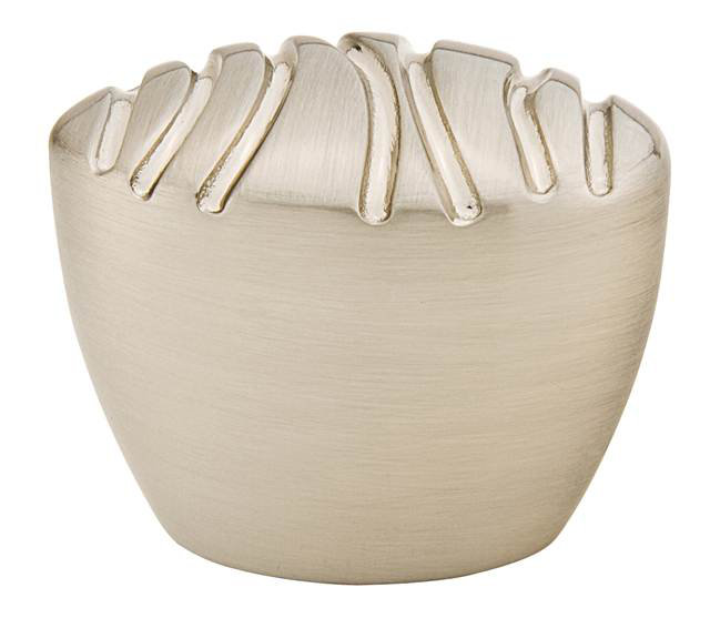 Sweep Oval Knob, Satin Nickel