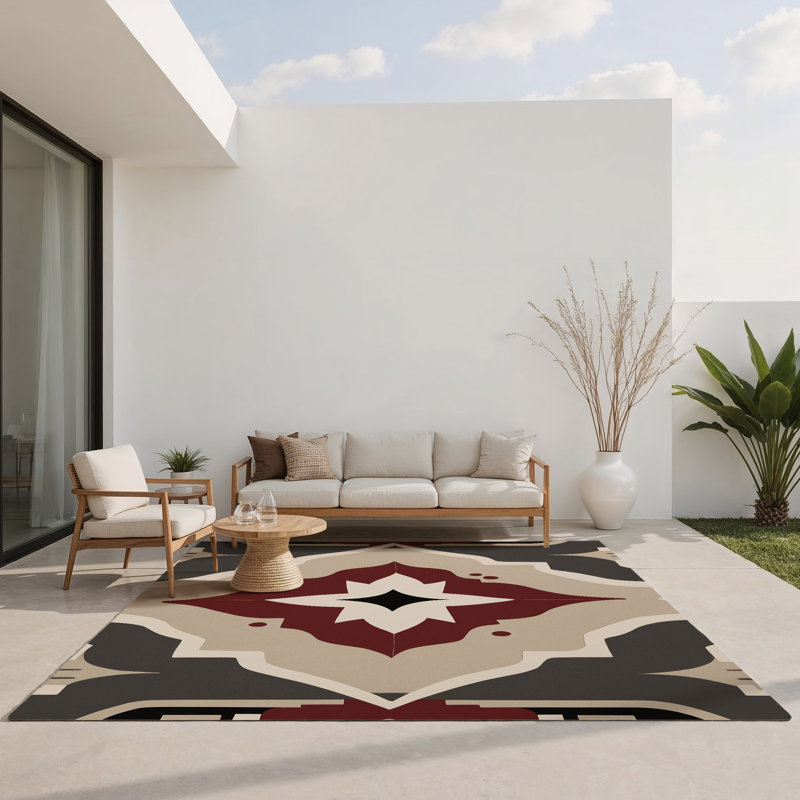 Tapis d'intérieur et d'extérieur Historic Whimsy, Rectangulaire 2 pi x 3 pi