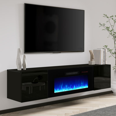 Bhhatu TV Stand Fireplace