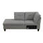 Orion  Brown Grey Linen  Left Hand 3-Piece  Living Room Sofa-2085087134