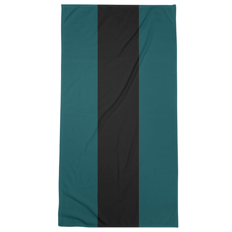 Beach Towel, Green/Off White
