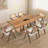 Mid-Century Modern Oversize Waves Dining Table-2018677553