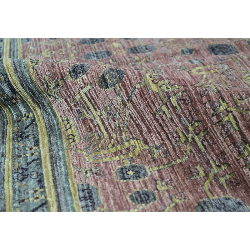 Canterbury Oriental Area Rug in Rust