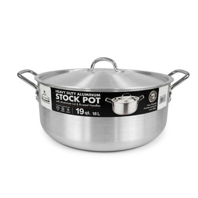 19 Qt. Heavy Duty Aluminum Stock Pot