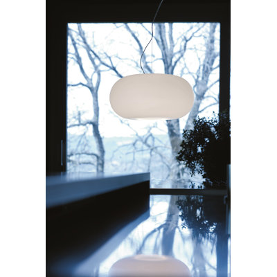 1 - Light Matt White Drum Pendant