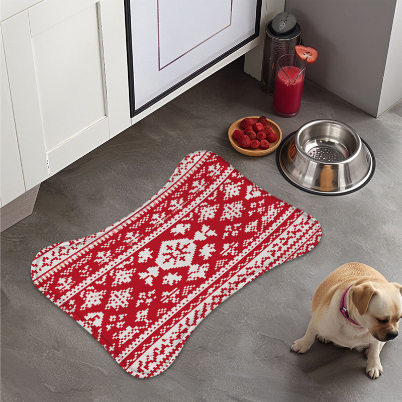 Autumn Sweaters - 1 Piece Bone Shape Feeding Mat