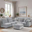 Canapé modulaire moderne avec repose-pieds mobile, accoudoirs de rangement et ports USB-1956071809