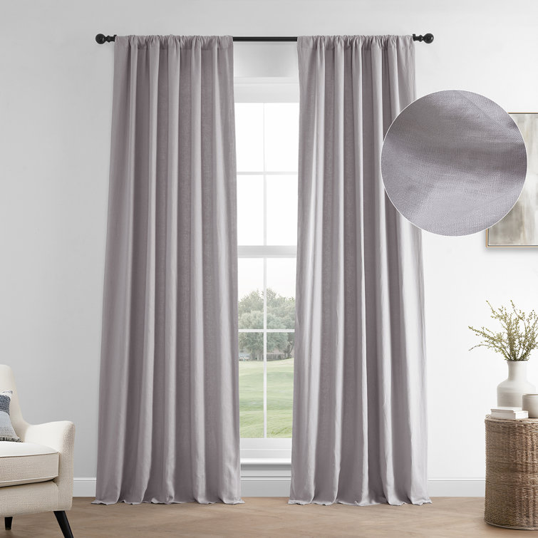 Briella French Linen Room Darkening Curtain