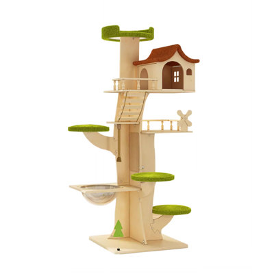 7 Tiers Cat Tree with Condons,Perch,Scratching Posts