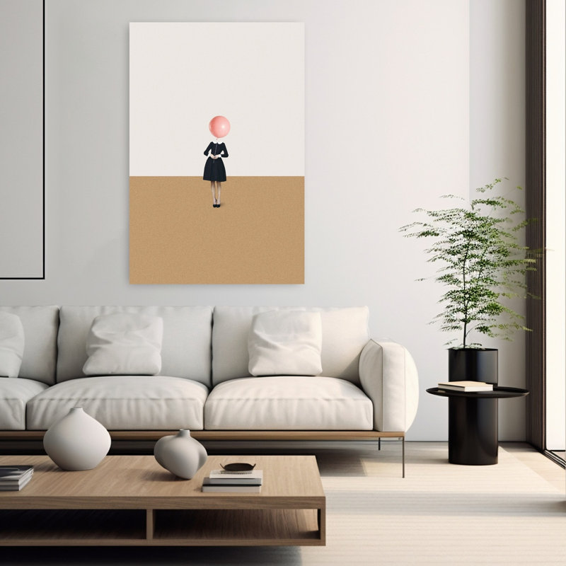 Art contemporain, art abstrait surréel, H 60 po x l 40 po