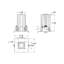 RCT 2 pouces carré haute puissance régressé Downlight 5 CCT et tournevis universel-134433480