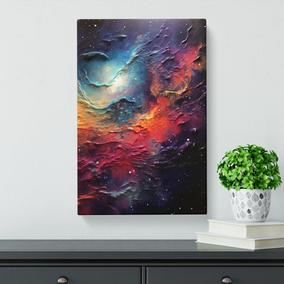 Galaxy Hard Edge Painting No.2 - Wrapped Canvas