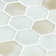 Spectrum Silk Hexagon 2 Inch Recycled Glass Mosaic Wall and Floor Tile