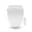 Bidet à siège de toilette blanc électronique allongé avec télécommande sans fil / eau chaude / sécheuse