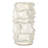 Ceramic Decorative Vase with Textured Wavy Design - Modern Home Accent-396972038