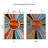 14.5"H Sunburst Colorful Stained Glass Window Panel