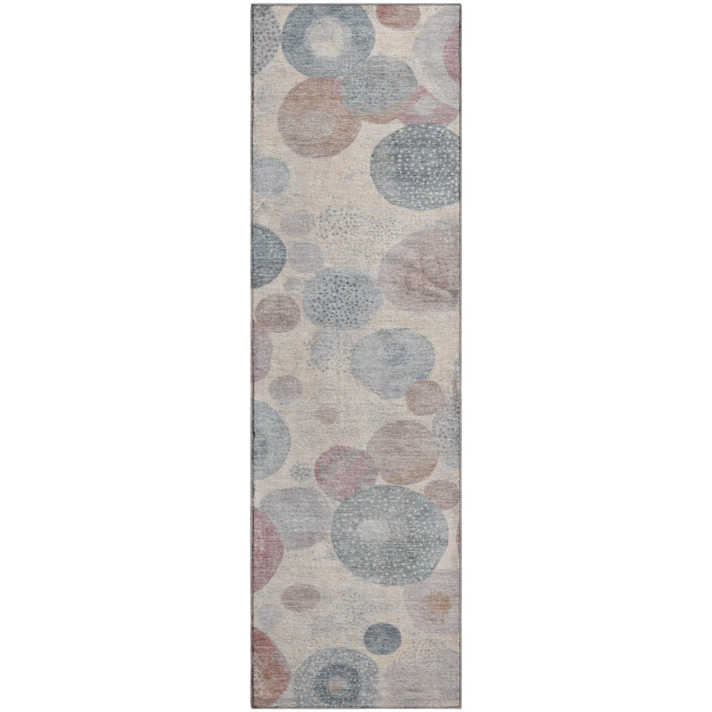 Premium Machine Washable Jakiyra AMF1896 Geometric Rug, Runner 2'3" x 7'6"
