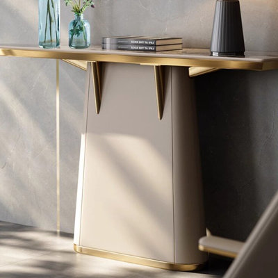 American-style sintered stone console table