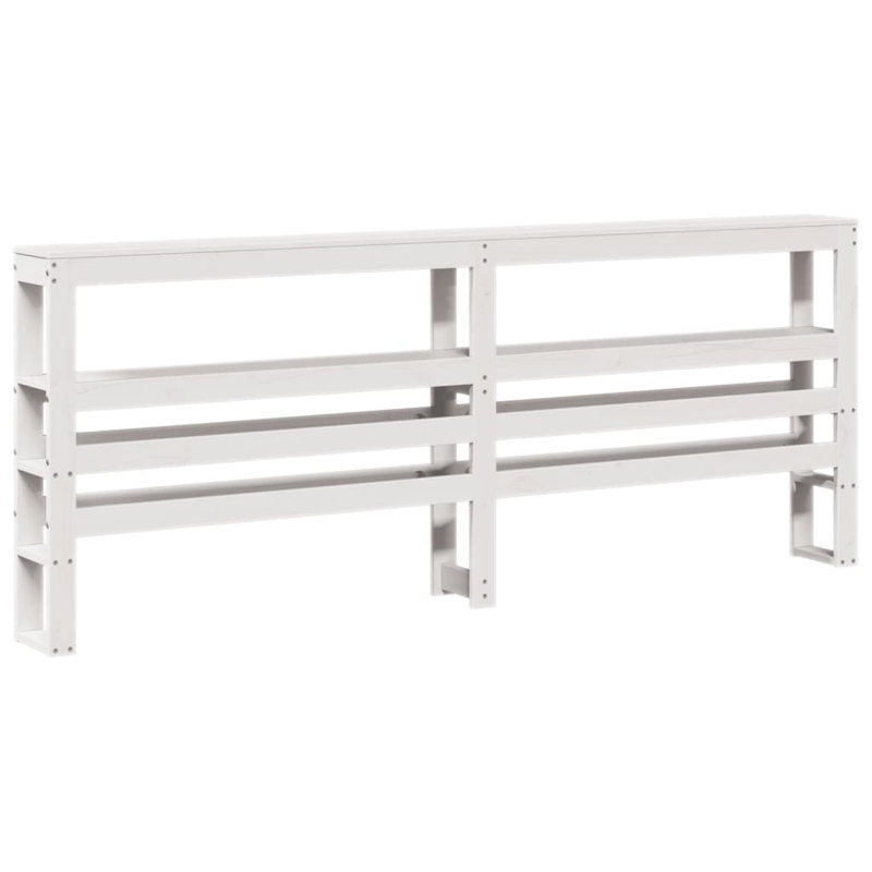 Solid Wood Headboard, 200 x 200 cm, White