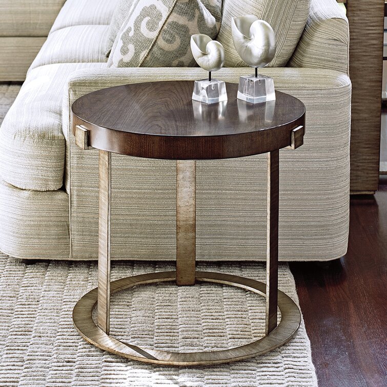 eSplanade Wooden Round Corner Table Coffee Table Stand for Living