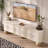 Wind light luxury solid wood TV cabinet-107127054