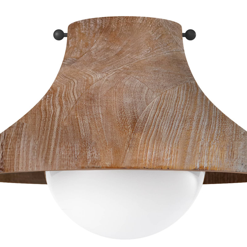Surfside Wood Flush Mount, Natural