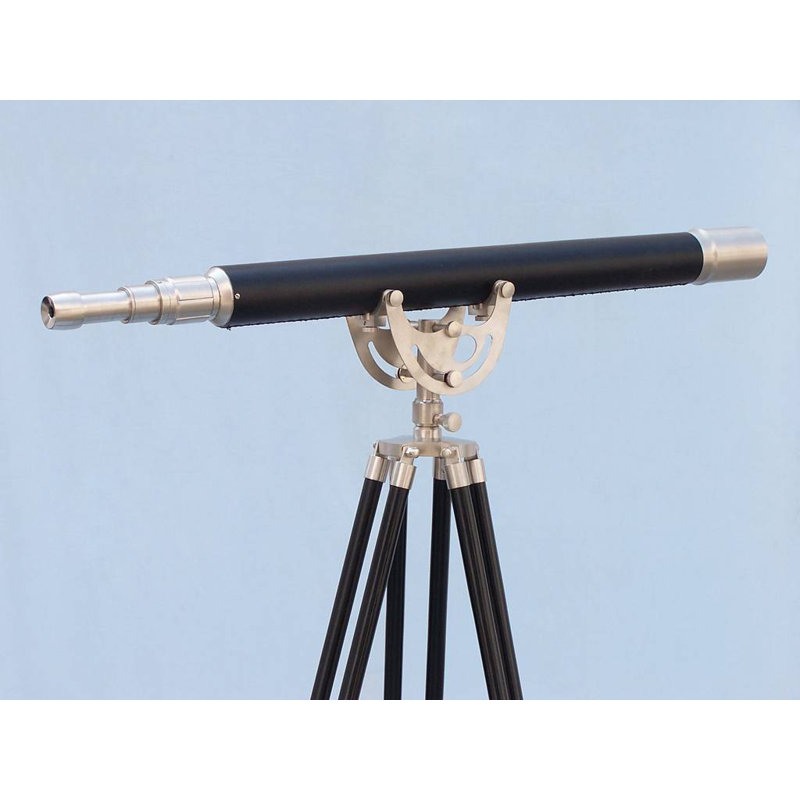 Delaware Entertainment Decorative Telescope, Black/Silver