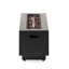 Rectangular 50,000 Fireplace, Dark Grey Iron, Elegant Outdoor Element, No Assembly Addition,