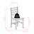Apsar Solid Wood Top Four Leg Dining Set